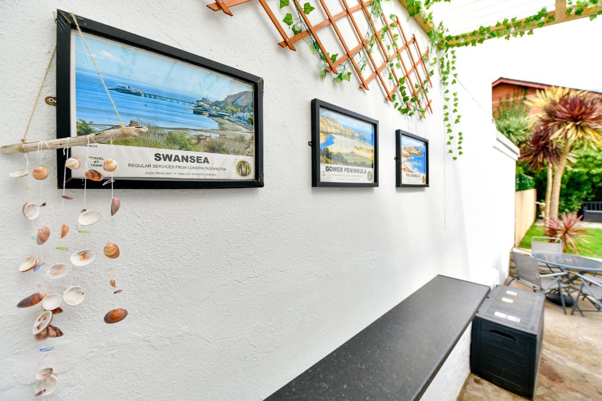 Free Parking - Heart Of The City - Superb Townhouse & Garden - Peaceful Area But Only 5Min Walk To Beach, Shops, Bars, Arena, Marina, Parks Суонси Экстерьер фото
